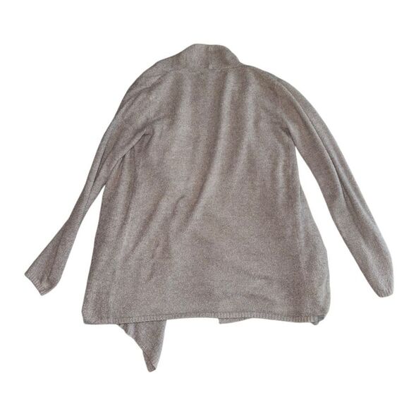 Barefoot Dreams CozyChic Lite Ribbed Island Wrap Cardigan in Pewter Size S/M - Picture 4 of 7